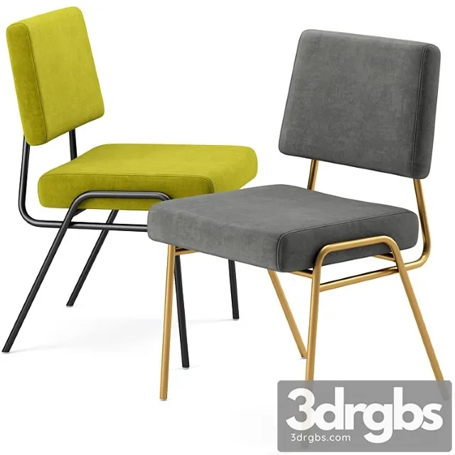 Wire frame upholstered dining chair westelm