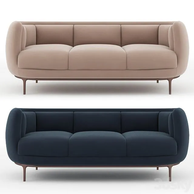 Wittmann Vuelta Sofa 3 Seats 3dsMax Model