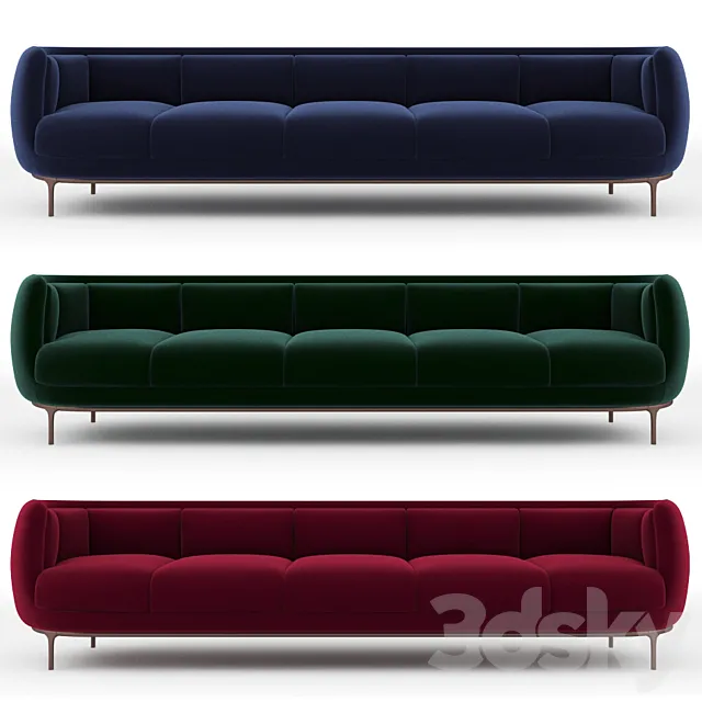 Wittmann Vuelta Sofa 5 Seats 3ds Max