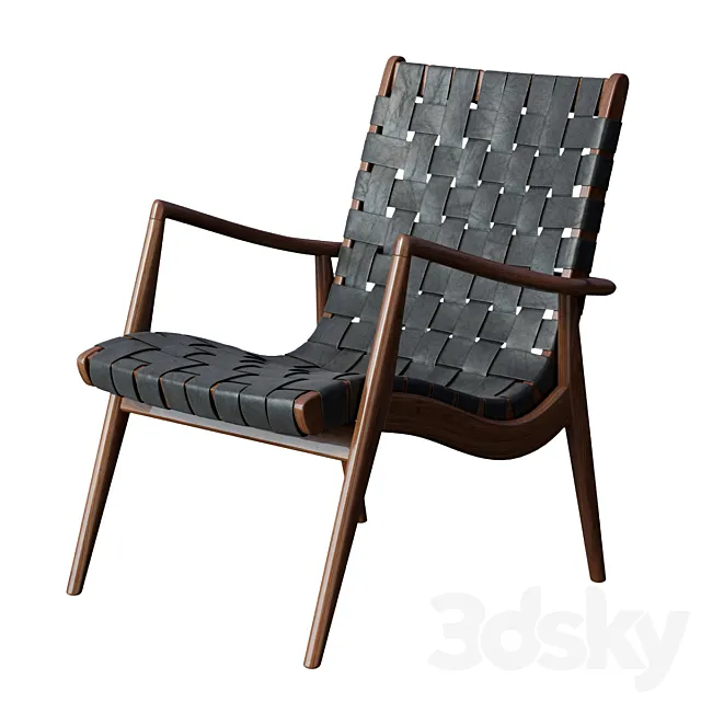 WLC 22 Woven Leather Armchair 3DSMax File