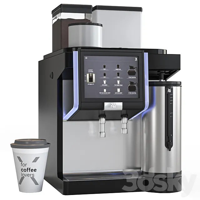 WMF 9000 coffee machine 3ds Max