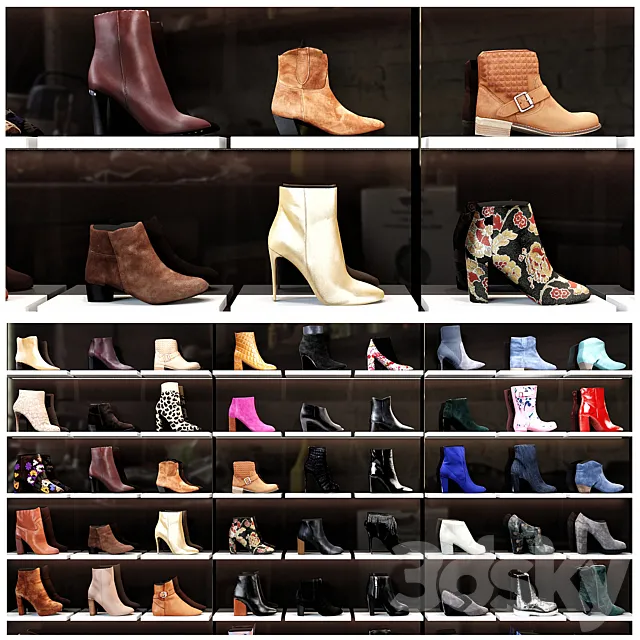 Women shoes shop 3DSMax File