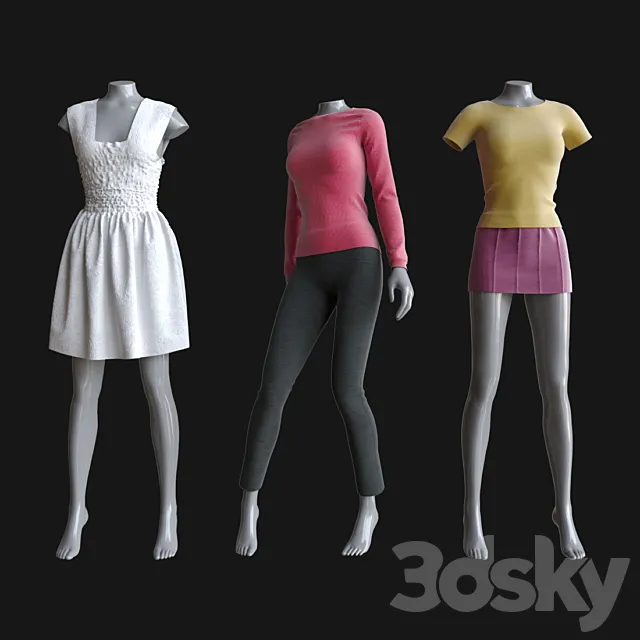 Women’s clothing №2 3DS Max Model