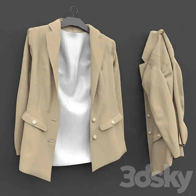 Women’s jacket 3ds Max