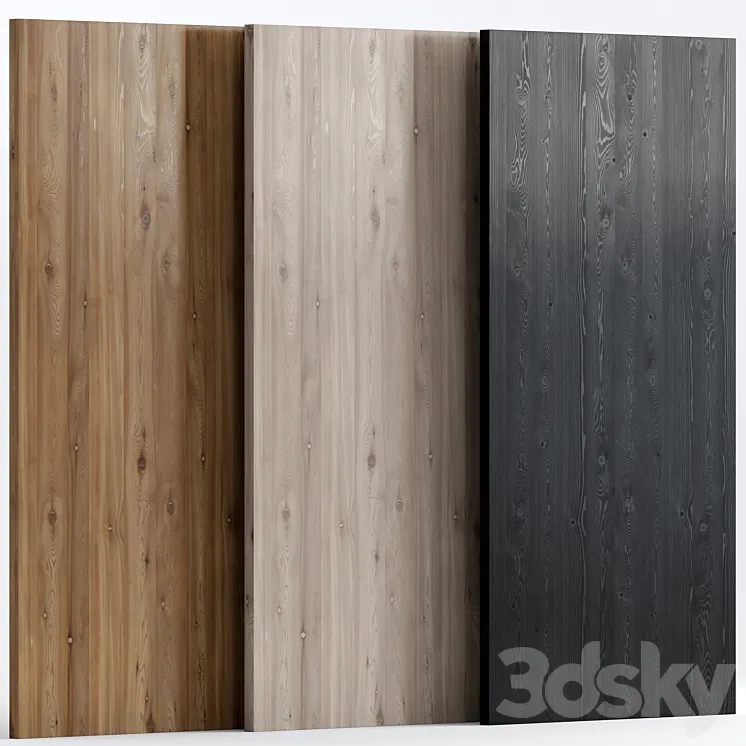 Wood 7 with 3 materials 3DS Max