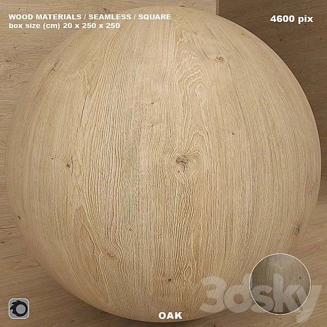 Wood _ oak material (seamless) – set 73 3DS Max Model