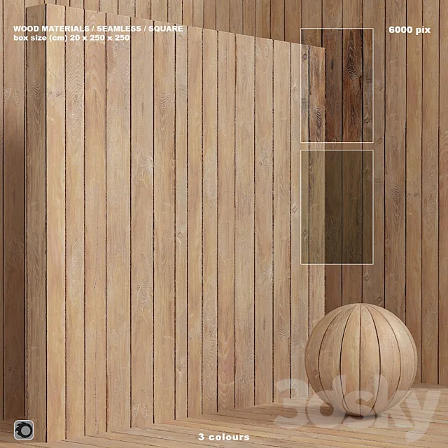 Wood _ plank material (seamless) – set 91 3DS Max Model