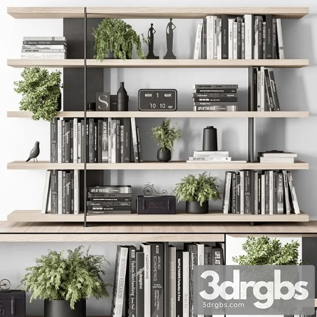 Wood and metal shelves decorative – rack set 11