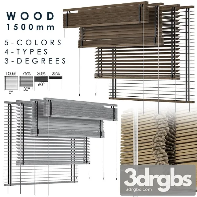 Wood blind 1500mm