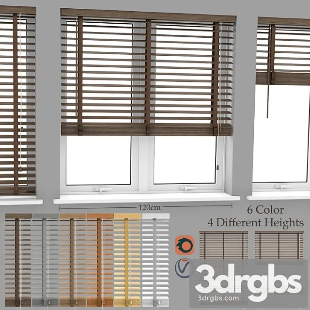 Wood blinds venetian 2 (120cm)