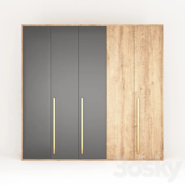 Wood cabinet 3DSMax File
