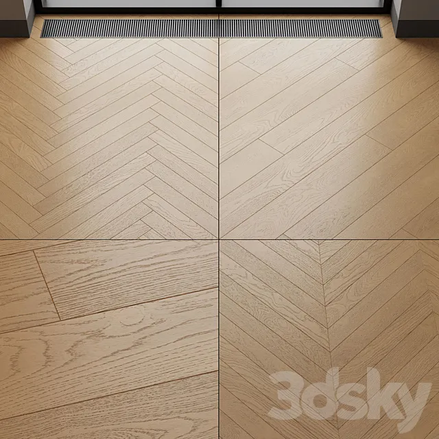 Wood floor Natural Oak 3DSMax File