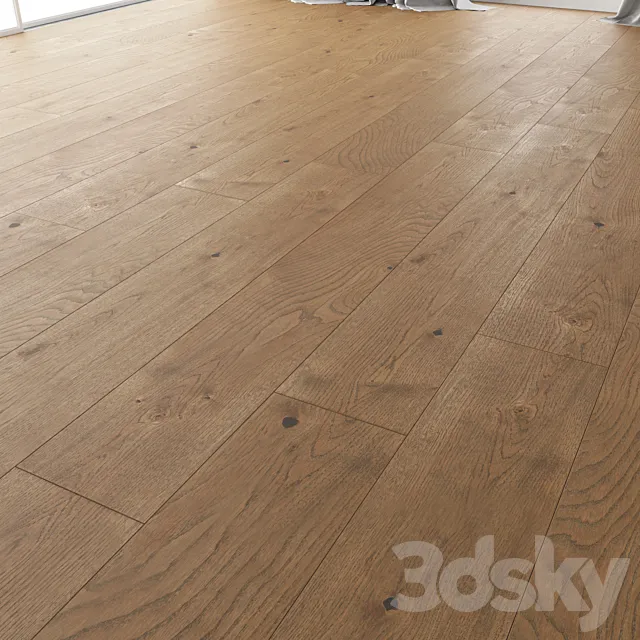 Wood floor Oak (Estate NEW Sanded) 3DS Max Model