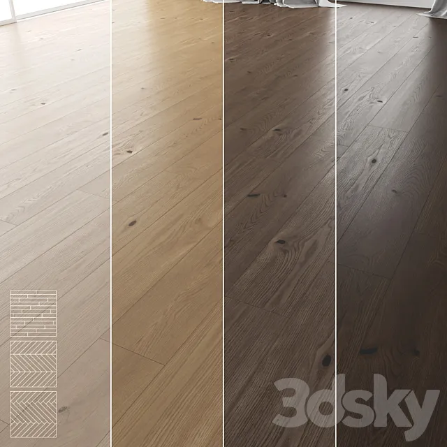 Wood Floor Set 16 3ds Max