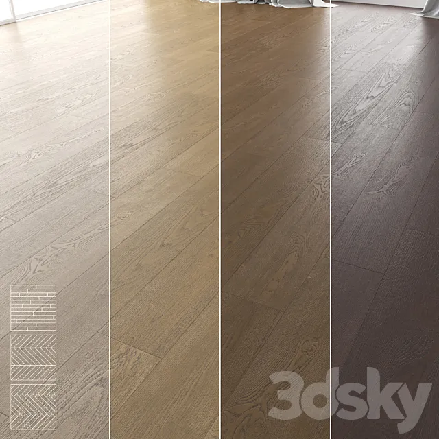 Wood Floor Set 17 3DS Max Model