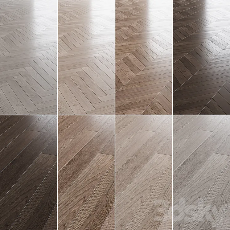 Wood Floor Set_01 3DS Max Model