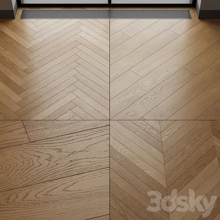 Wood floor Toned Oak 3DS Max