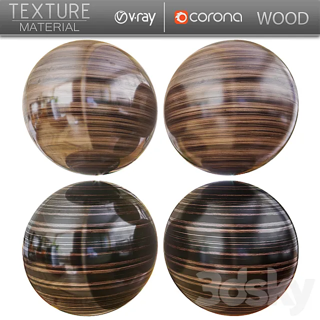 Wood Material and Textures collection vol. 01_01 3DS Max Model