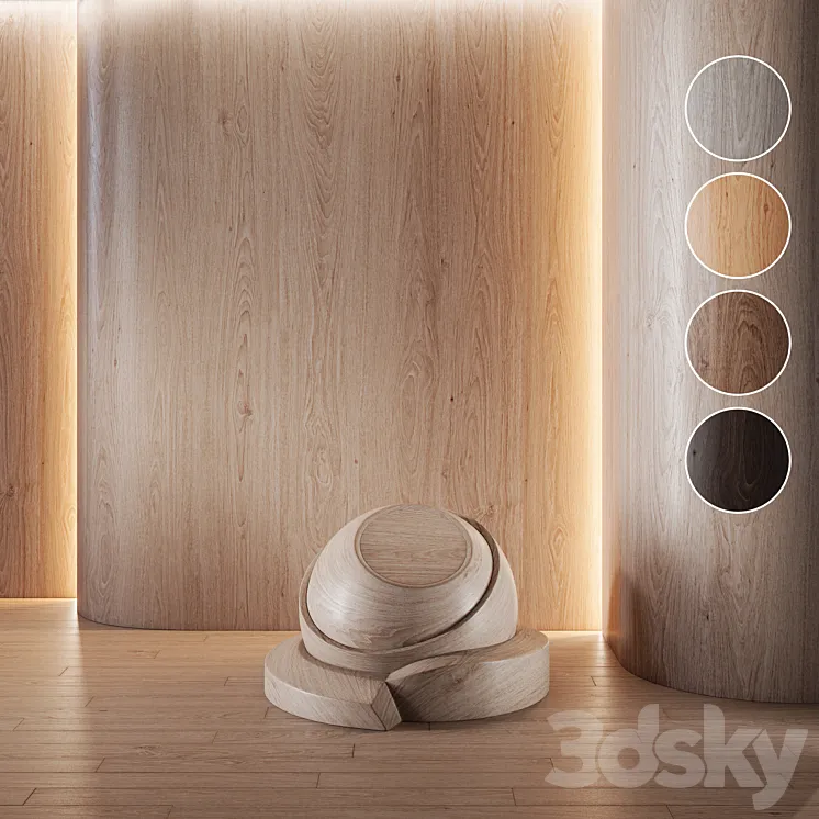Wood Oak set (seamless) | laminate | Parquet | 07 3DS Max Model