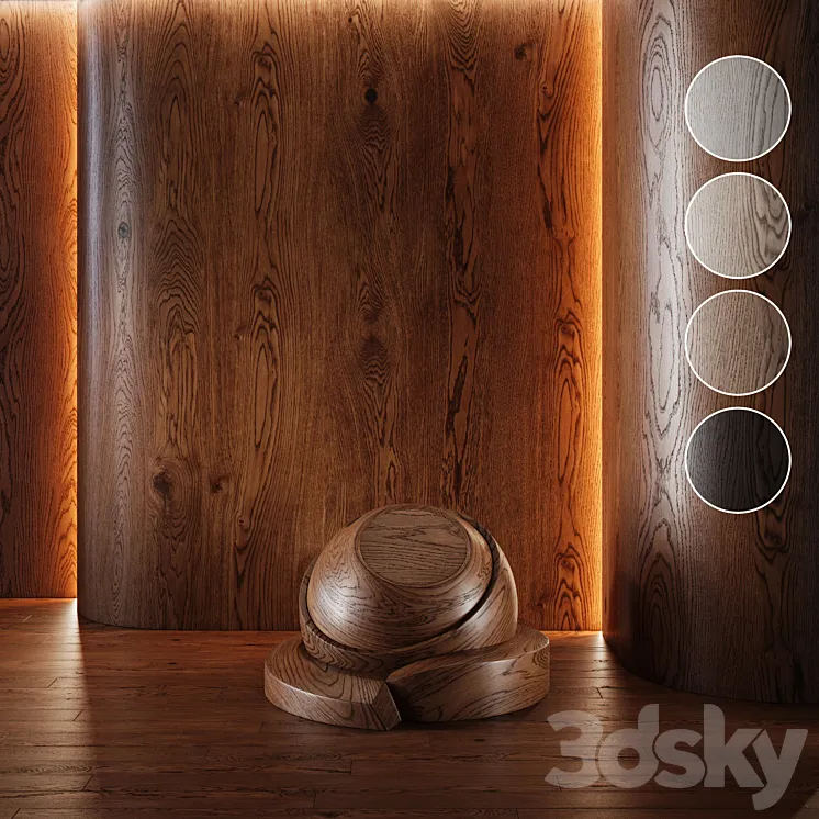 Wood Oak set (seamless) | laminate | Parquet #1 3DS Max Model