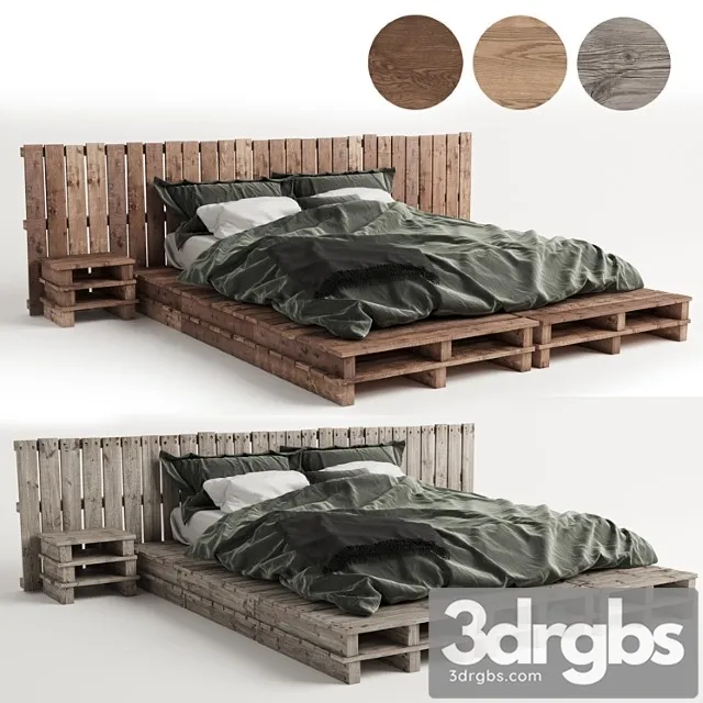 Wood pallet bed 2 3dsmax Download