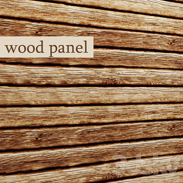 Wood panel 3DS Max Model