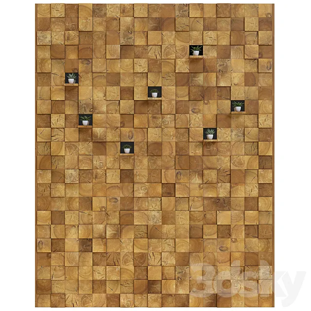 Wood Panel 3dsMax Model