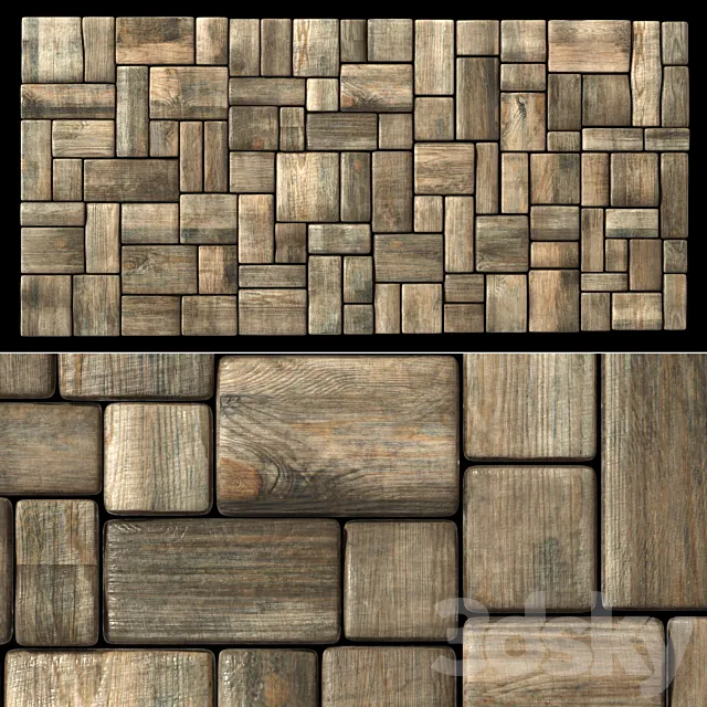 Wood panel n9 3dsMax Model