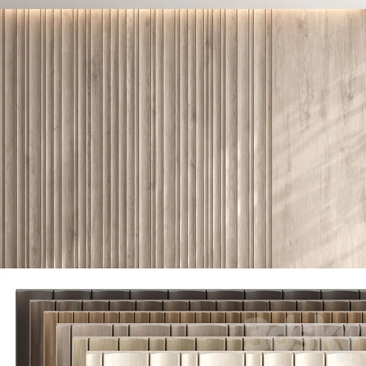 Wood panel set v07 3DS Max