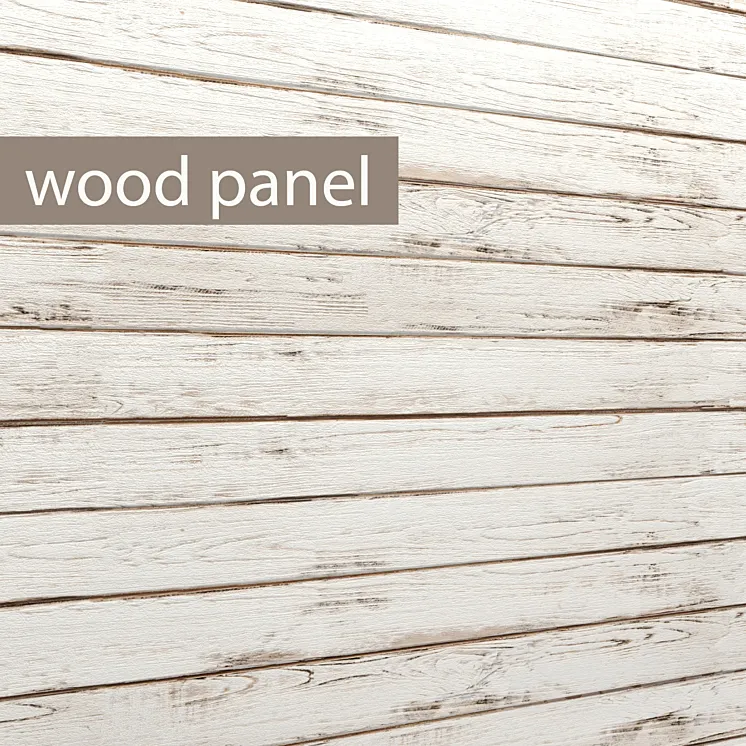 Wood panel wall decor plank panels wood decor boards wooden wall panel slats bleached white 3DS Max