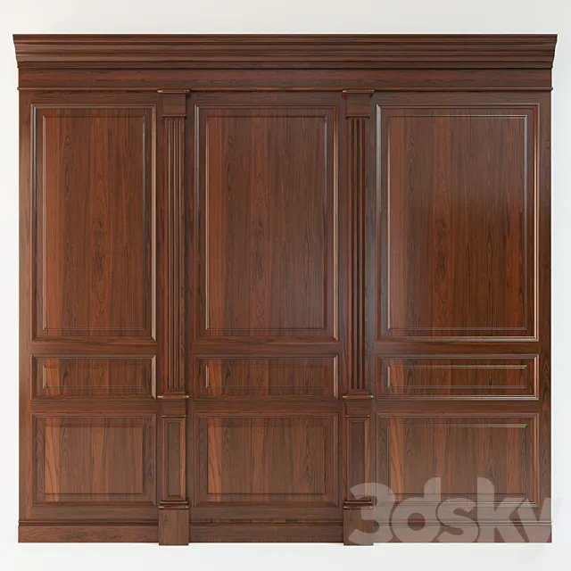 Wood panels _55 3DS Max Model