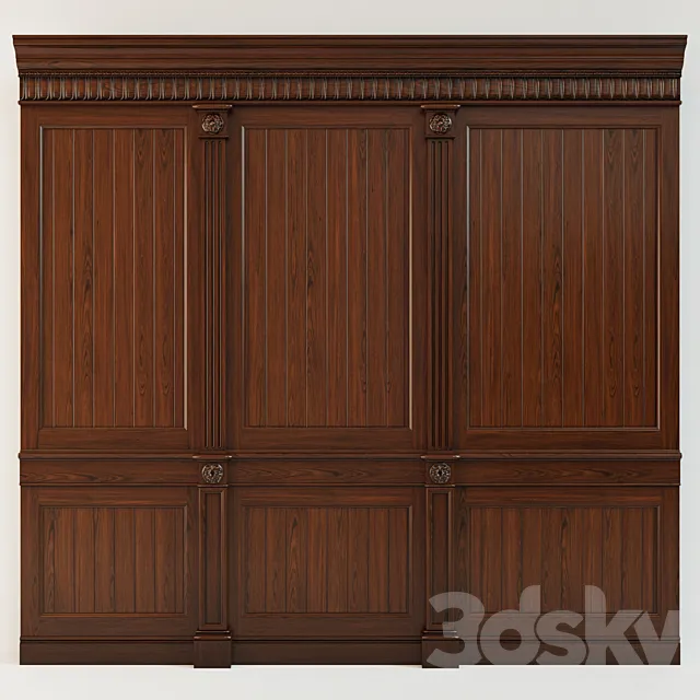 Wood panels_1414 3DS Max Model