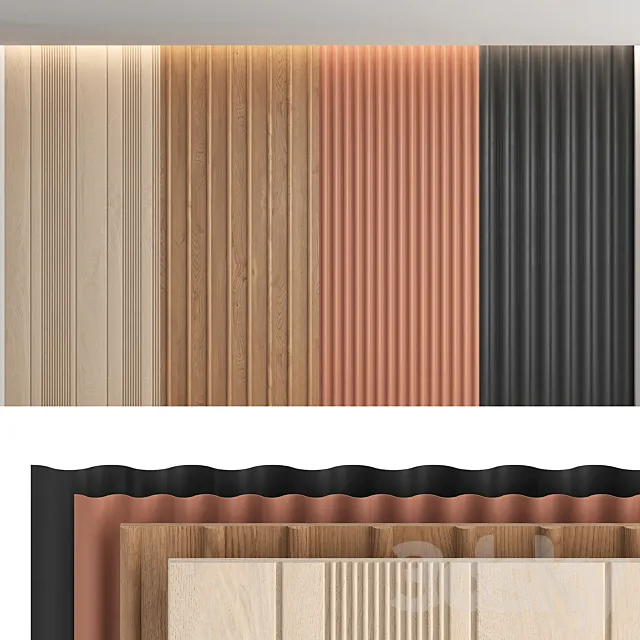 Wood panels_set3 3DS Max Model