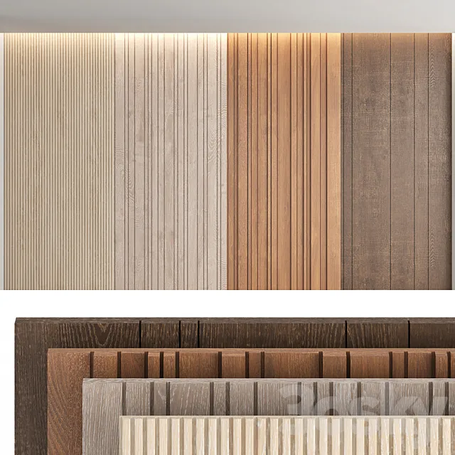 Wood panels_set5 3DS Max Model