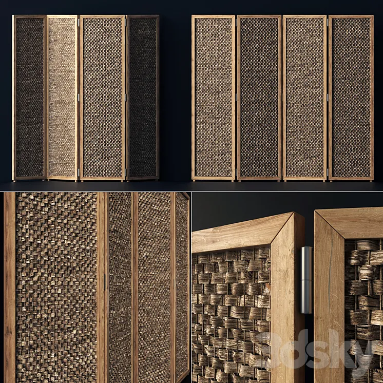 Wood screen decor n1 \/ Wooden screen 3DS Max