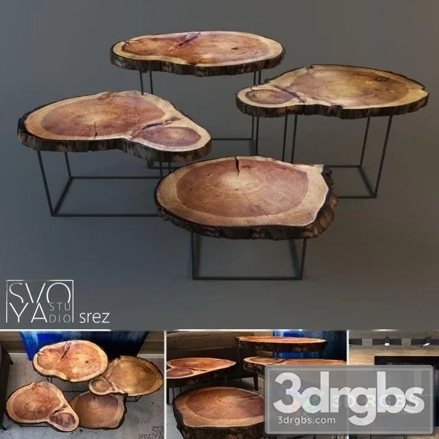 Wood Srez Table 3dsmax Download