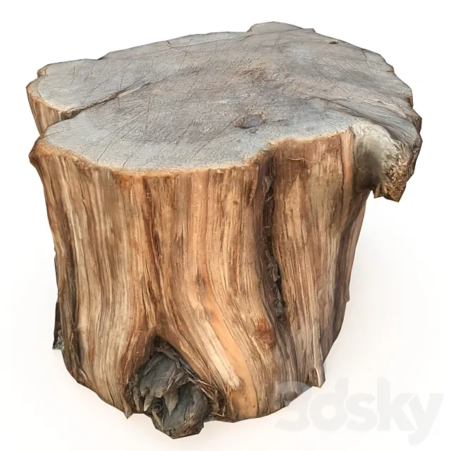 Wood stump 3DSMax File