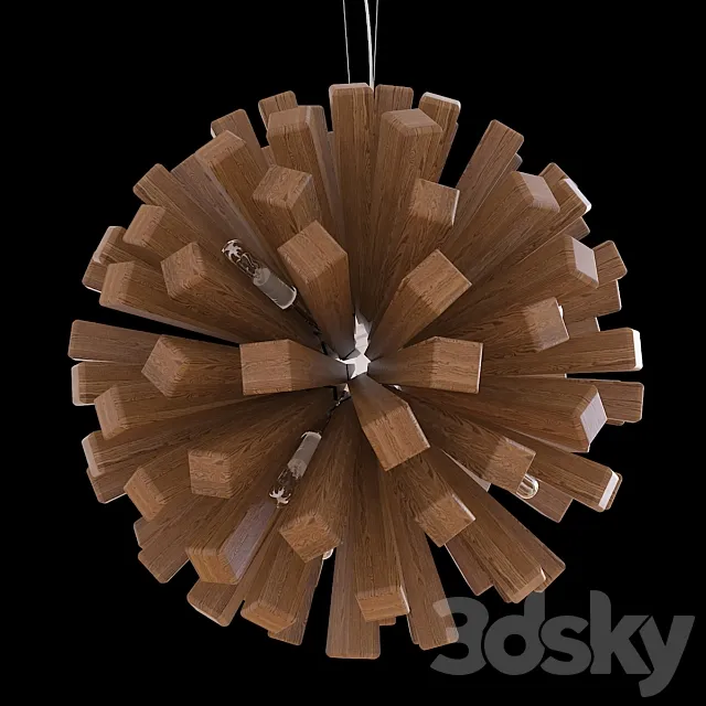Wood sun 3ds Max