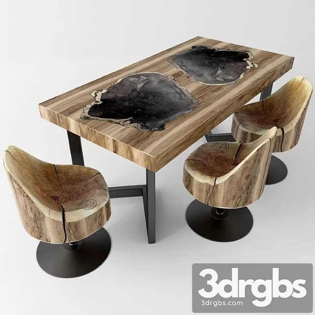 Wood table 2 3dsmax Download