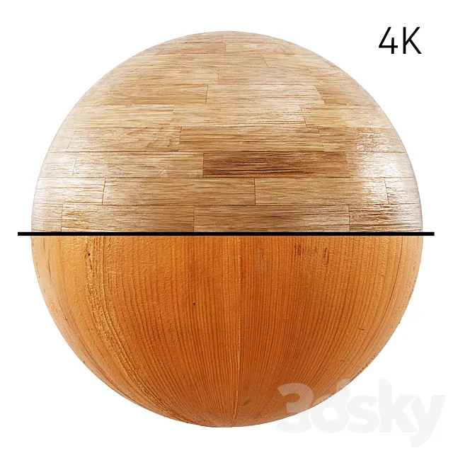 Wood Texture 4K Seamless 3dsMax Model