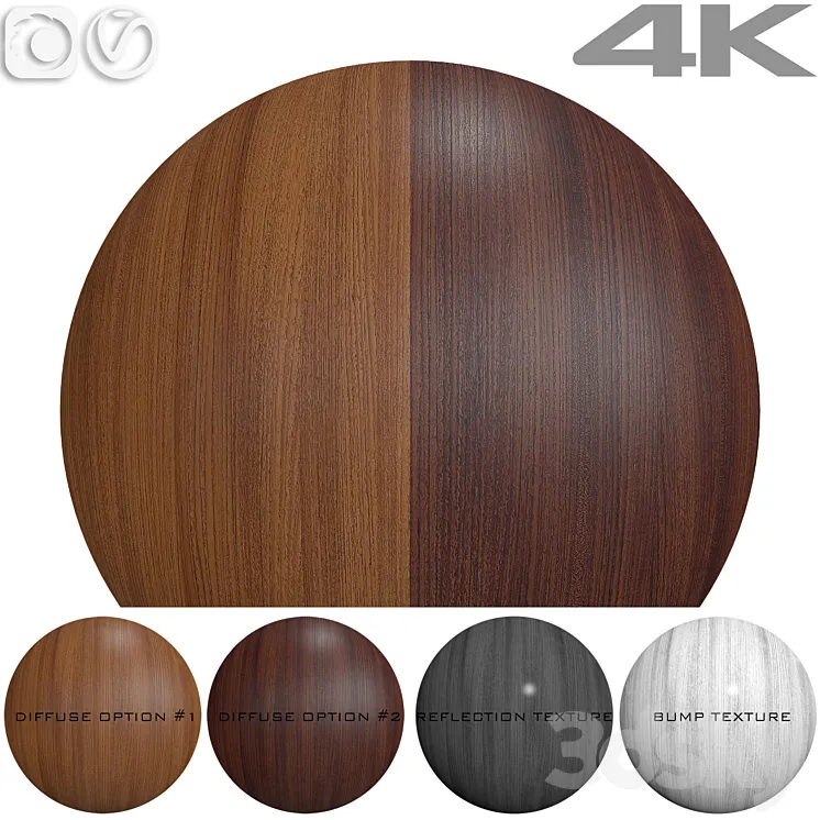 Wood texture – Teak №4 3DS Max Model