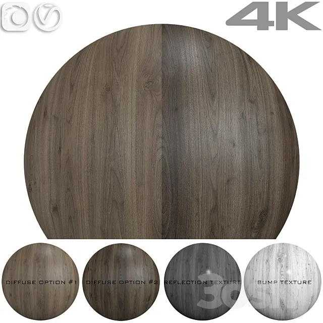 Wood texture – Walnut №2 3ds Max