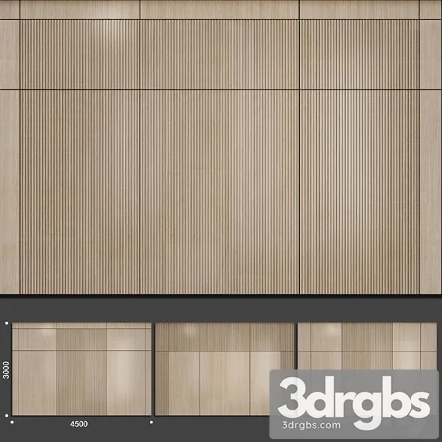 Wood wall panel 1 3dsmax Download