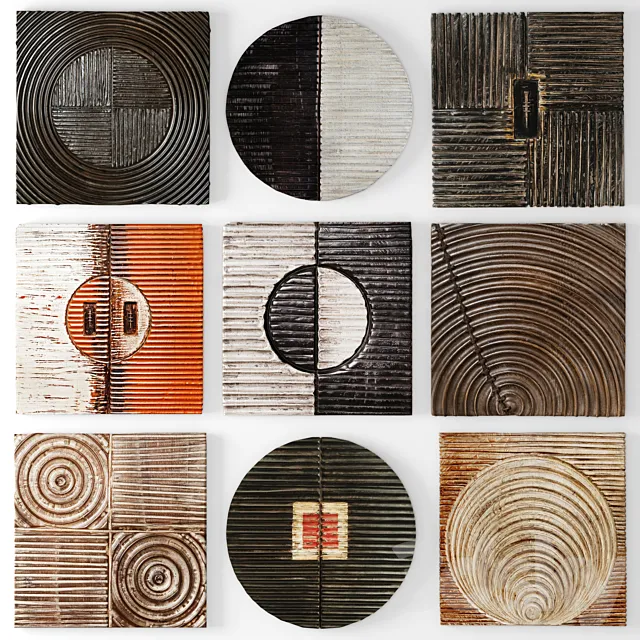 Wood Wall Sculpture by Kipley Meyer picture wooden picture wall decor wood carving abstraction set circle carved wall decor eco design 3ds Max