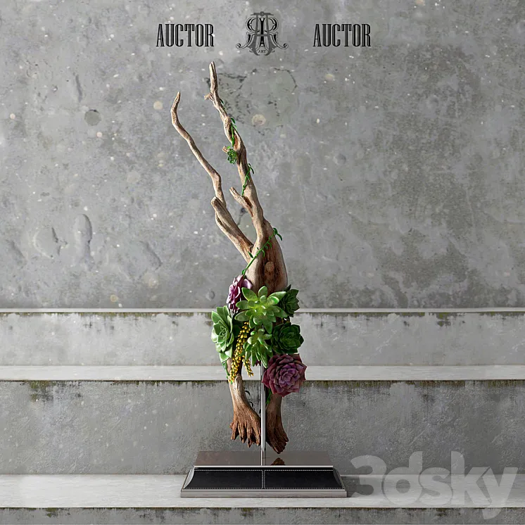 Wood_Decor_AUCTOR 3DS Max