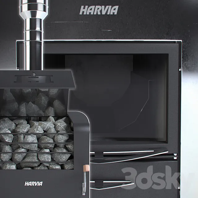 Woodburning stove Harvia Classic 400 Top Duo 3DSMax File
