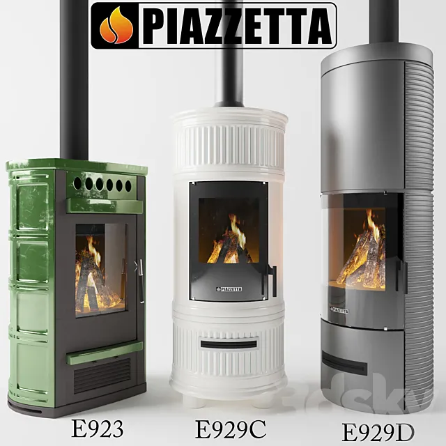 WOODBURNING STOVES – E929C E923 E929D 3ds Max