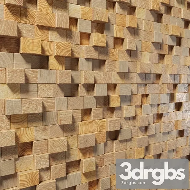 Wooden 3d panel 3dsmax Download