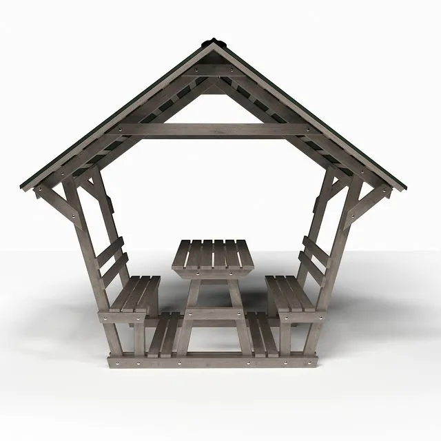 Wooden arbor 3dsMax Model