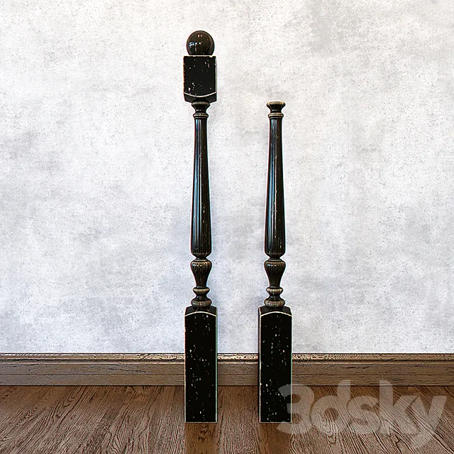 Wooden balusters 3DSMax File